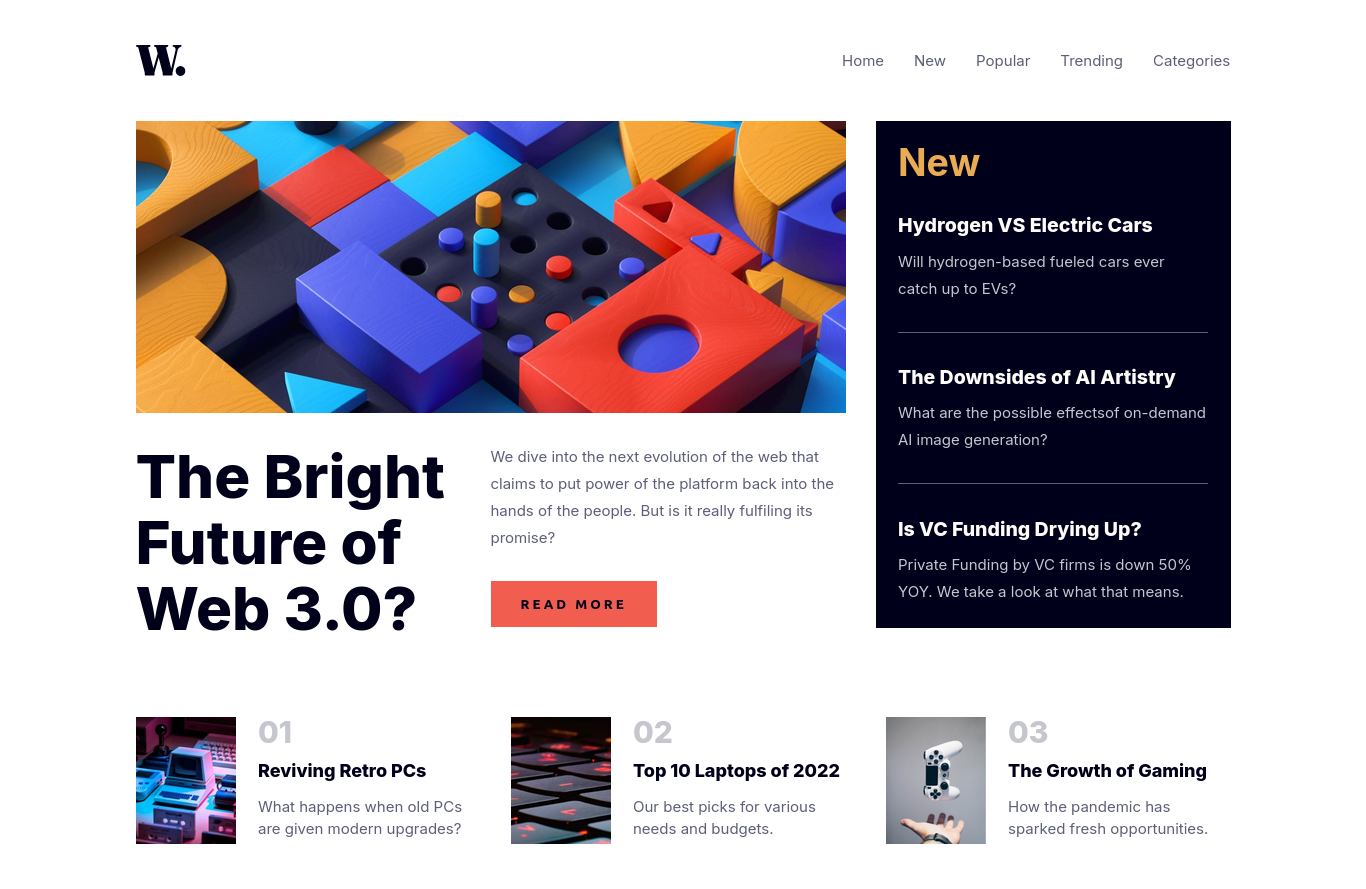 news homepage